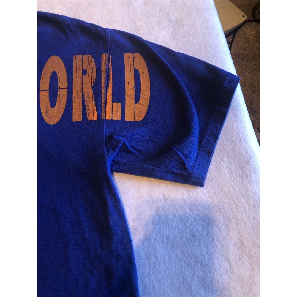 Walt Disney World Tshirt‎ Mickey Mouse Medium Blue Orange Rare Unique Hanes - Picture 4 of 12